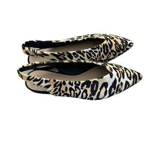 Joe's Jeans Flats Genuine Calf Hair Leopard Slingback Womens Size 7 - Worn once